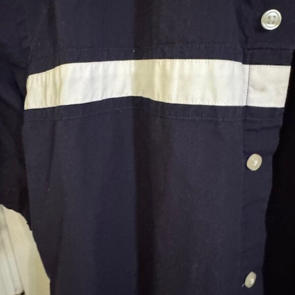 Tommy Hilfiger Men's Button Down Shirt | Navy Blue Oxford Check | Classic Preppy - Picture 4 of 9